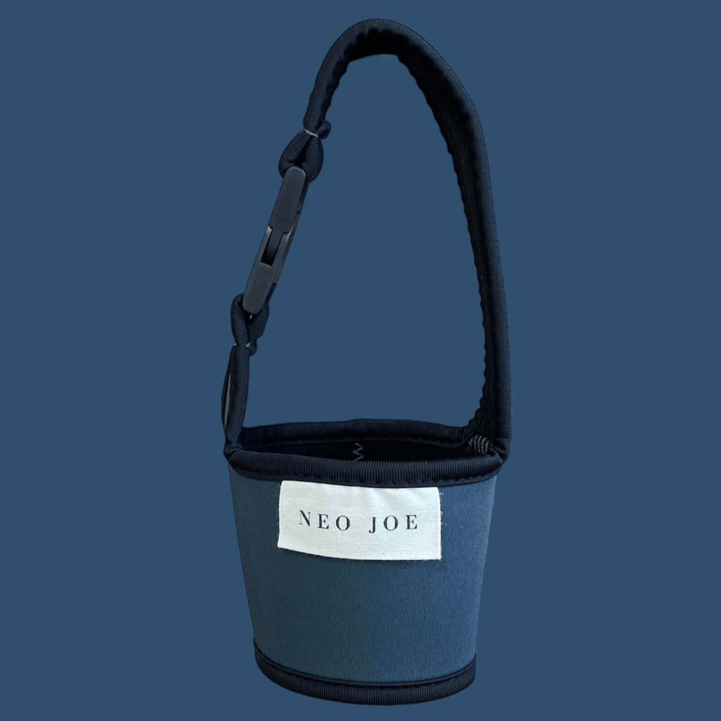 COFFEE SLING IN BLUE GREY WITH BLACK TRIM