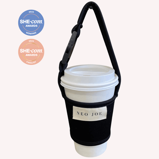 COFFEE SLING IN BLACK WITH BLACK TRIM