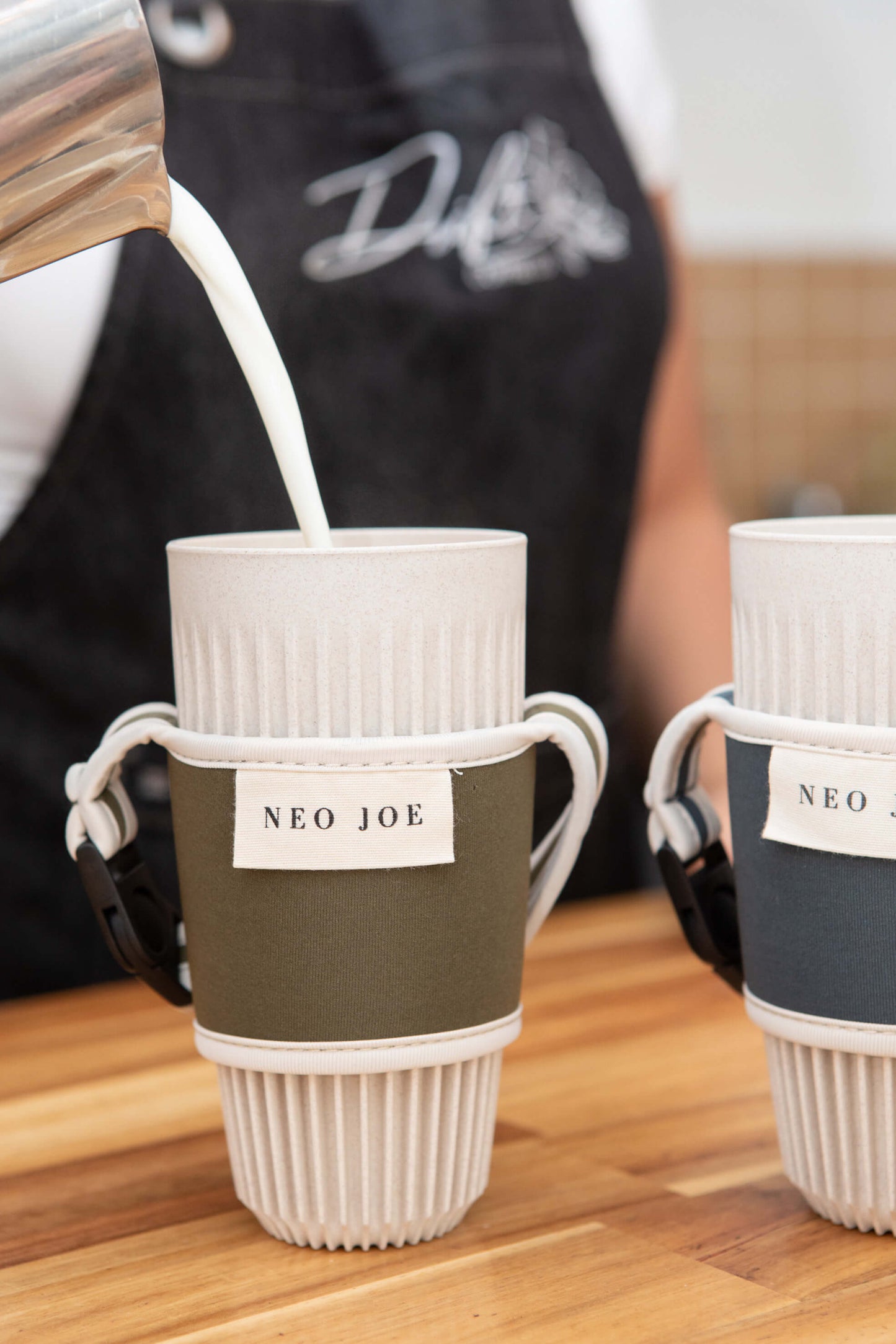 COFFEE SLING IN KHAKI WITH BEIGE TRIM