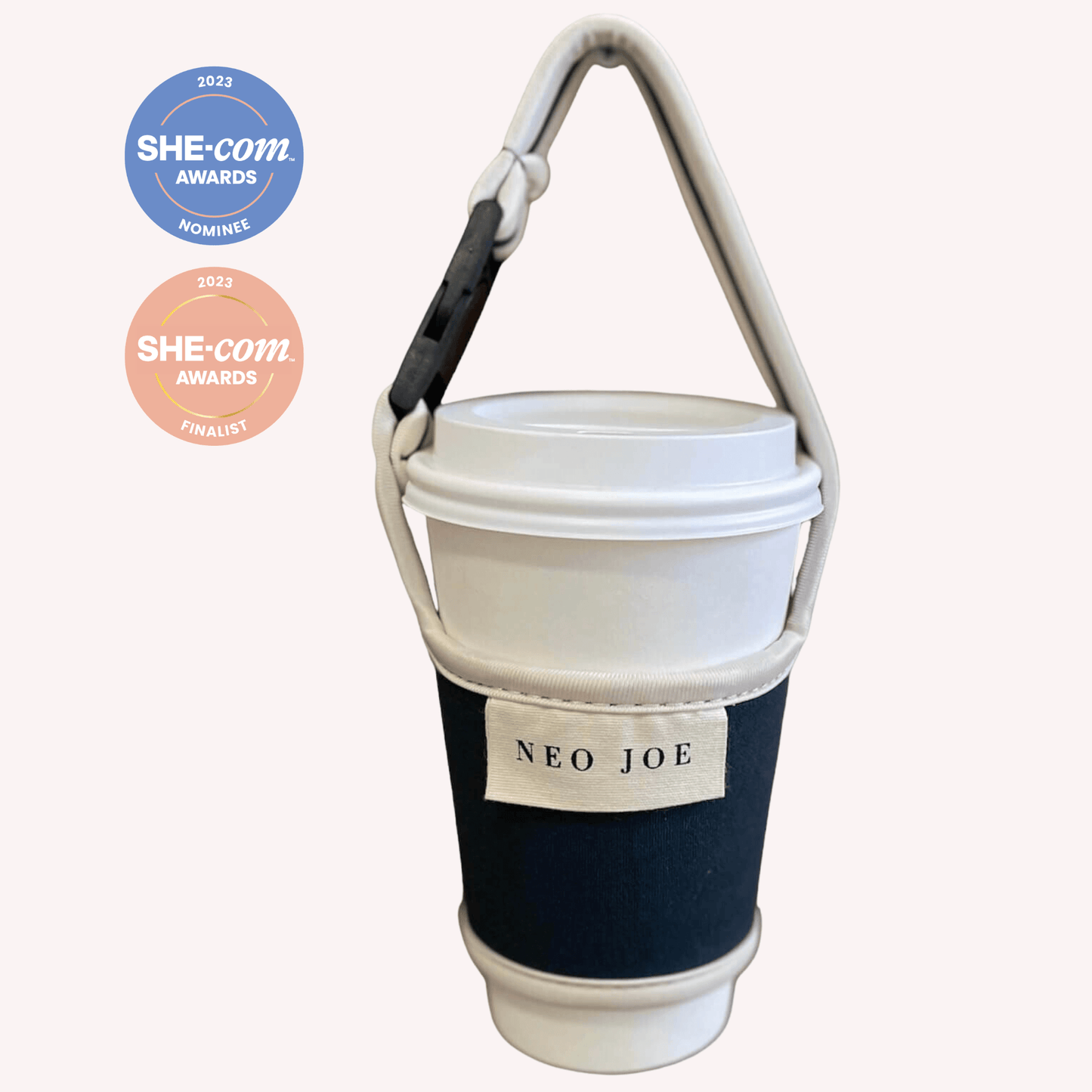 COFFEE SLING IN BLUE GREY WITH BEIGE TRIM